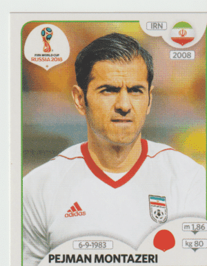 figurinha copa do mundo 2018 Iran nº175