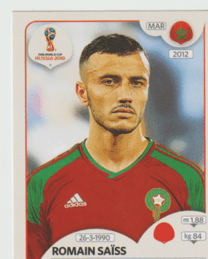 figurinha copa do mundo 2018 Marrocos nº157