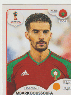 figurinha copa do mundo 2018 Marrocos nº161