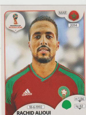 figurinha copa do mundo 2018 Marrocos nº171