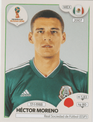 figurinha copa do mundo 2018 México nº457