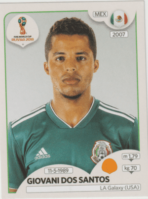 figurinha copa do mundo 2018 México nº462