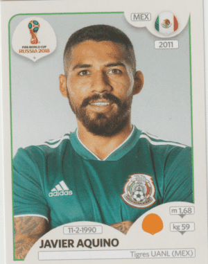 figurinha copa do mundo 2018 México nº467