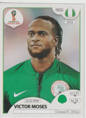 figurinha copa do mundo 2018 Nigéria nº349
