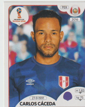 figurinha copa do mundo 2018 Peru nº235