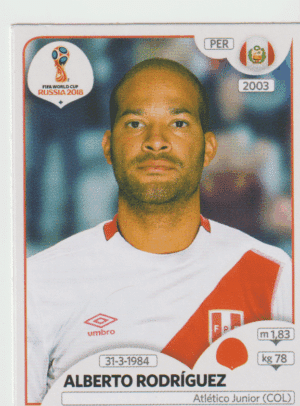 figurinha copa do mundo 2018 Peru nº240