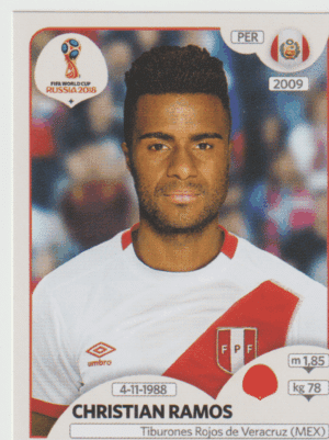 figurinha copa do mundo 2018 Peru nº241