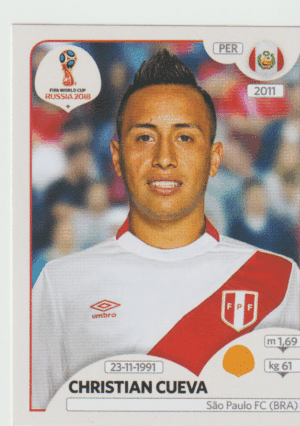 figurinha copa do mundo 2018 Peru nº242