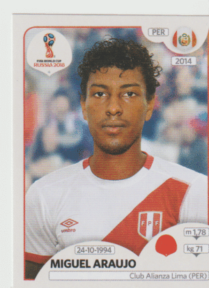 figurinha copa do mundo 2018 Peru nº243