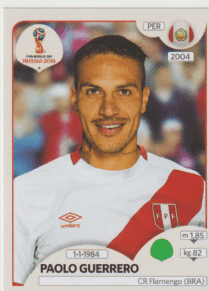 figurinha copa do mundo 2018 Peru nº249