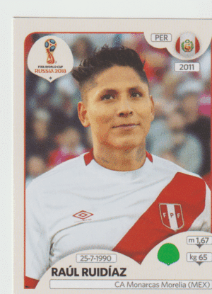 figurinha copa do mundo 2018 Peru nº250