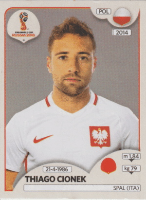 figurinha copa do mundo 2018 polonia nº600