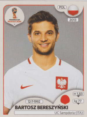 figurinha copa do mundo 2018 polonia nº601