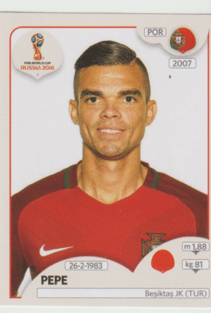 figurinha copa do mundo 2018 Portugal nº117