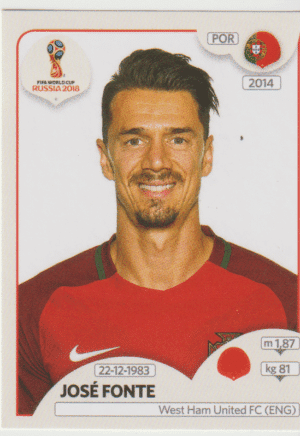 figurinha copa do mundo 2018 Portugal nº119