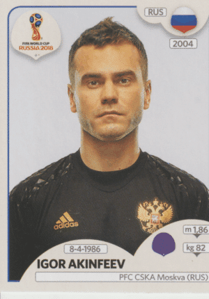 figurinha copa do mundo 2018 Rússia nº35