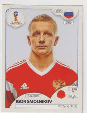 figurinha copa do mundo 2018 Rússia nº36