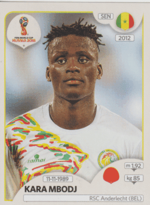 figurinha copa do mundo 2018 Senegal nº616