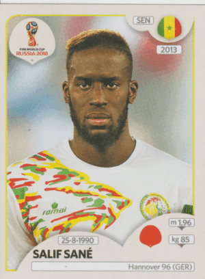 figurinha copa do mundo 2018 Senegal nº619