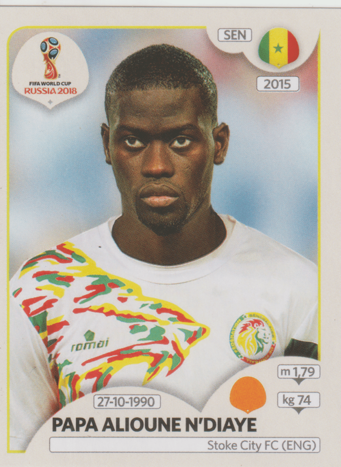 | Casa do Colecionador figurinha copa do mundo 2018 Senegal nº625