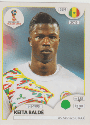 figurinha copa do mundo 2018 Senegal nº628