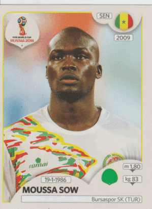figurinha copa do mundo 2018 Senegal nº629