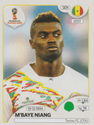 figurinha copa do mundo 2018 Senegal nº631