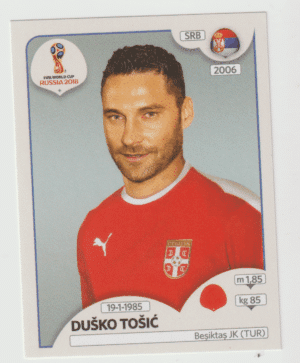 figurinha copa do mundo 2018 Sérvia nº 420