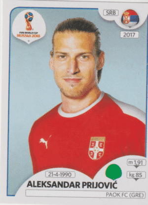 figurinha copa do mundo 2018 Sérvia nº 431