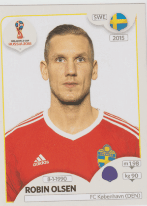 figurinha copa do mundo 2018 Suécia nº474