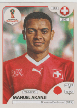 figurinha copa do mundo 2018 Suiça nº376