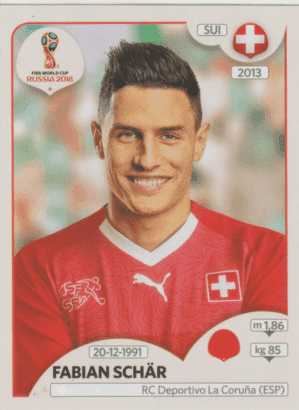 figurinha copa do mundo 2018 Suiça nº381