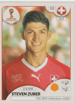 figurinha copa do mundo 2018 Suiça nº384