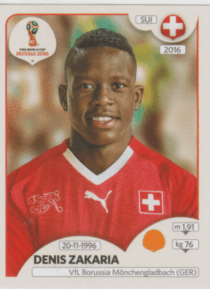figurinha copa do mundo 2018 Suiça nº386