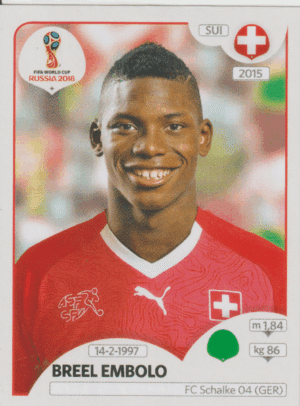 figurinha copa do mundo 2018 Suiça nº388