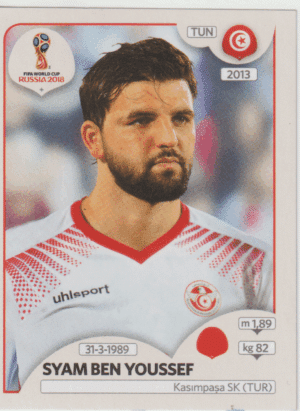 figurinha copa do mundo 2018 Tunísia nº558