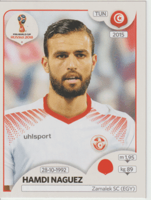 figurinha copa do mundo 2018 Tunísia nº561