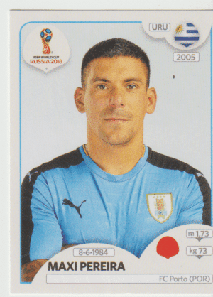 figurinha copa do mundo 2018 Uruguai nº98