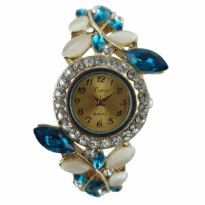 Relógio Bracelete Lupai Blue Leaves In The Wind