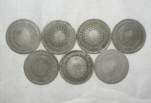 200 Réis - 1889 / 1893 / 1894 / 1895 / 1896 / 1897 / 1898 - Niquel / Mbc