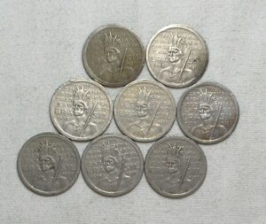 8 Moedas de 100 Réis - 1932 / Vicentina - Indio