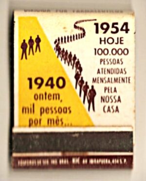 Caixa De Fosforos - Farmacia Sao Felix - Belo Horizonte - MG - Anos 50