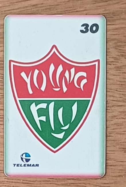 | Casa do Colecionador Cartão telefone Brasil Telemar RJ. Futebol Fluminense Young Flu.