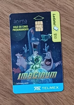 Cartão telefone México Ladatel. Filme Imaginem.