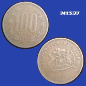 Moeda Chile - 100 Pesos - Bronze-Alumínio - 9g - 26,8mm - 1995 - M1537
