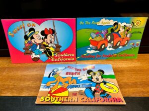 Raros! Cartão Postal anos 80/90 Disney Mickey California USA Coleção!