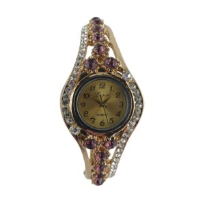 Relógio Bracelete Lupai Purple Crystals