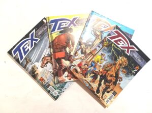 Tex Coleção, lote 4 exemplares, nº 454, 458, 459 e 464. Mythos – 2018.