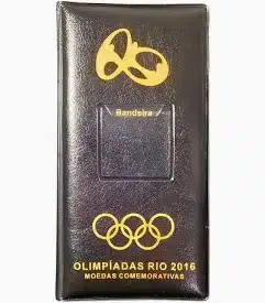 Álbum Para 17 Moedas Das Olimpíadas Rio 2016 - Preto