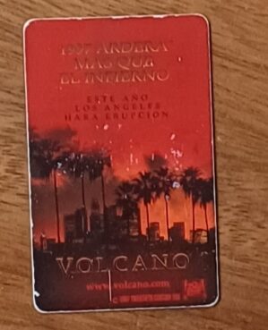 Cartão telefone Argentina Telecom. Filme Volcano.